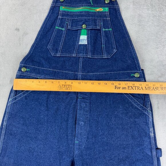 Vintage 90s Liberty Bib Denim Carpenter Overalls Mens Painter Workwear Utility - Picture 8 of 10